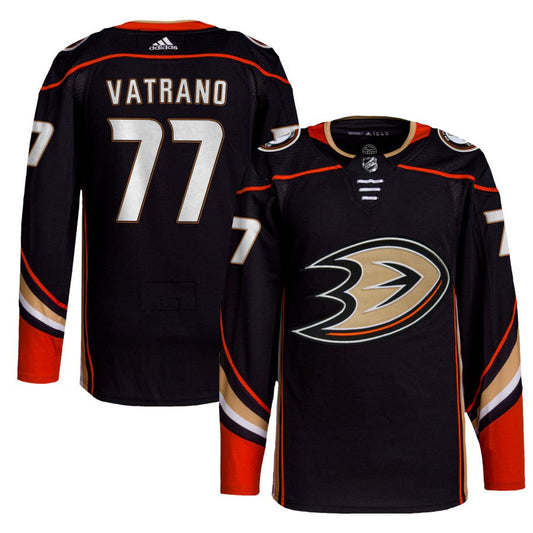 Anaheim Ducks #77 Frank Vatrano Black Home Authentic Jersey